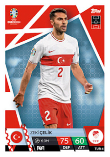 Zeki Celik Turkey Topps Match Attax EURO 2024 #TUR4